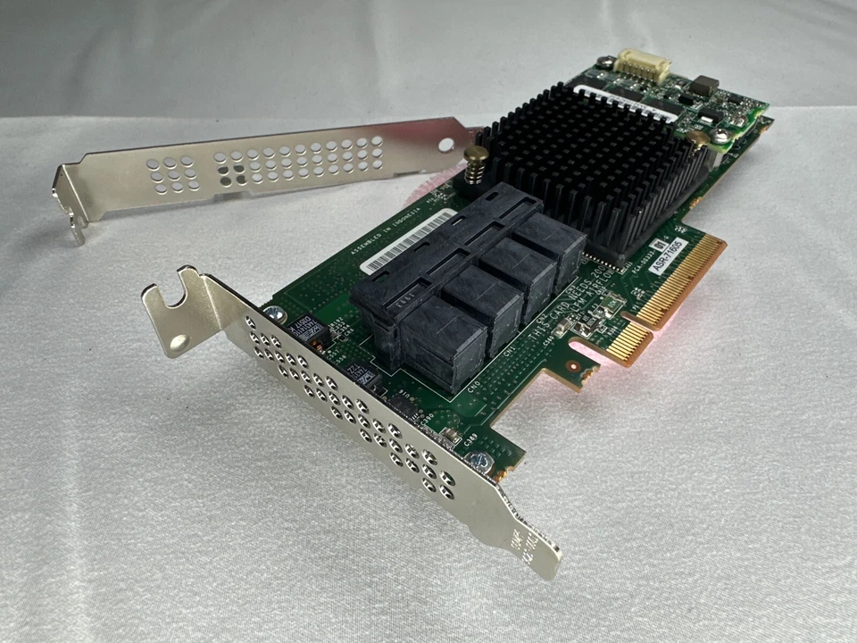 Adaptec ASR-71605 1G 16-Port SAS/SATA RAID Card 1GB Cache Small Bracket - Image 1 of 4