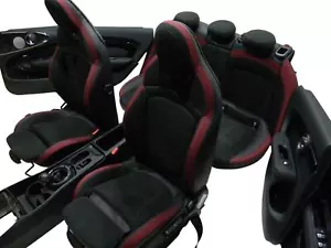 Asientos de cuero MINI Cooper F54 JCW asientos deportivos asientos de cuero DINAMICA - CARBON BLACK - Imagen 1 de 13
