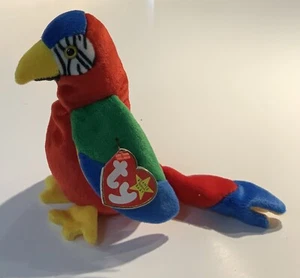 TY Beanie Baby - JABBER the Parrot (6.5 inch) MWMT - Picture 1 of 5