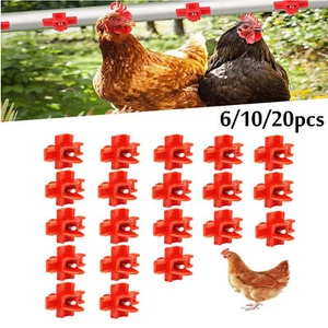 Chicken Nipples Waterer Automatic Poultry Drinkers Hen Bird Pigeon Quail Waterer - Picture 1 of 14