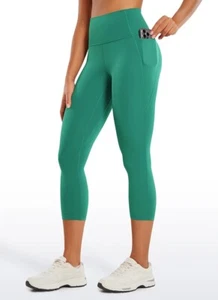 CRZ YOGA Butterluxe Damen High Rise Capri Workout Leggings 21" UK12 grün - Bild 1 von 5