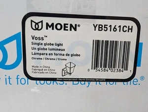 Moen YB5161CH Voss 5" Wide Light Reversible Bathroom Vanity Light Fixture Chrome - Picture 1 of 3