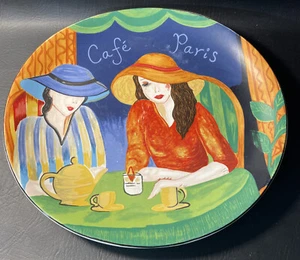 Vintage Sango Furio Cafe Paris Dinner Plate/Serving Platter/Dish 4914 Decorative - Picture 1 of 2