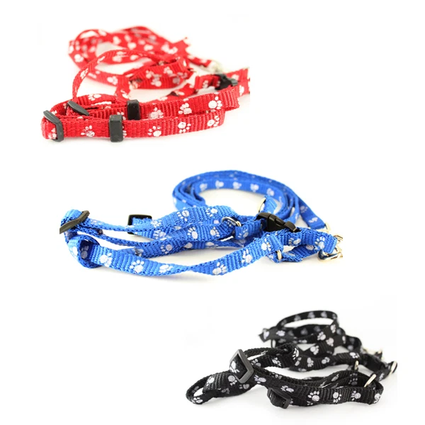 Correa de entrenamiento para perros arnés collar estampado de pata cuerda mascota cachorro correa larga duradera Foto 1 de 1