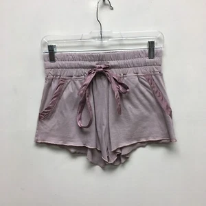 LAMade Women Purple Drawstring Cotton High Waist Flowy Cotton Shorts Small New - Picture 1 of 5
