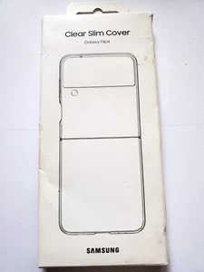 Samsung Clear Slim Cover for Galaxy Z Flip4 EF-QF721 OPEN NEW GENUINE - Picture 1 of 2