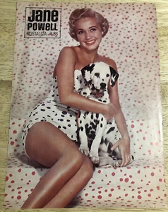 Cigarrillos vintage Jane Powell con perro Dalmation/Belair - recortes de 2 lados - Imagen 1 de 2