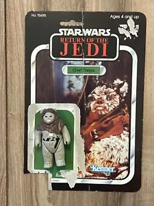 Vintage Star Wars ROTJ 1983 Chief Chirpa Complete w/ 65 Card Back 99% Complete - Picture 1 of 5