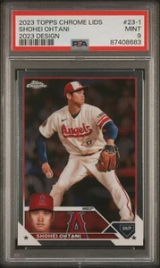 2023 Topps Chrome Lids 2023 Design #23-1 Shohei Ohtani - Angels - PSA 9 MINT - Picture 1 of 2