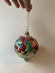 Glaskugel Elch Rentier Familie Ornament Santa’s Best Holiday Wonderland - Bild 1 von 9