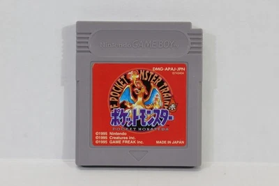 Pokemon Rojo Nintendo Gameboy GB Japón Importación Nueva Batería AHORRA AUTÉNTICO EN MUY BUENA CONDICIÓN Foto 1 de 2