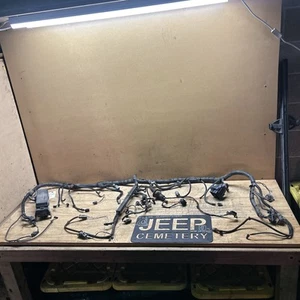 1996 96 Jeep Cherokee XJ OEM Engine Bay Wiring Harness 2.5L 4 Cyl M/T OBD2 - Picture 1 of 16