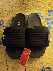 NIKE Mens/Offcourt Adjust Slide / Black-White-Black / DQ9624-001 NWT / Reg $85. - Picture 1 of 4