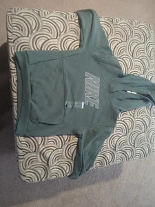 Nike Sweatshirt Youth Boys Large Green Hooded - Picture 1 of 3
