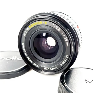 Minolta MC W.Rokkor-X 35mm f/2.8 Lens w/ Caps Manual Focus Tested & Works - Picture 1 of 8