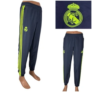 Real Madrid Adidas Men Small Pants Gray Embroidered Logo 2015-16 Soccer Football - Picture 1 of 16