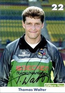 Autogrammkarte Fußballer Thomas Walter, Karlsruher SC, Autogramm - 11411617 - Bild 1 von 2