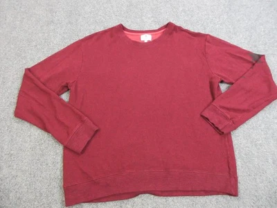 Suéter feminino Sundry tamanho 2 borgonha gola redonda manga estrela pulôver feito nos EUA - Imagem 1 de 4