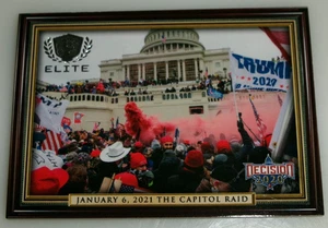 Decision 2020 Elite January 6, 2021, The Capitol Raid Card #E38 Trump - Picture 1 of 2