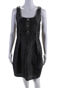 Development by Erica Davies Womens Striped Sleeveless Dress Black Size 6 - Picture 1 of 6