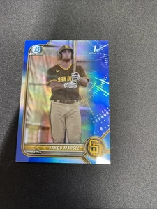 Papel de borrador 2022 1st Bowman azul radiocontrol Jakob Marsee #BDC-73! Jacob Marsee RC/150 - Imagen 1 de 3