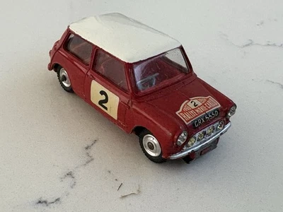 CORGI 321 1966 MONTE CARLO MINICOOPER, ПОЧТИ КАК НОВАЯ ОРИГИНАЛЬНАЯ КРАСКА, БЕЗ КОРОБКИ - Изображение 1 из 4