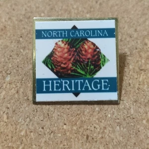 North Carolina Heritage Lapel Pin Back Longleaf Pine Pinecone State Symbols - Picture 1 of 3