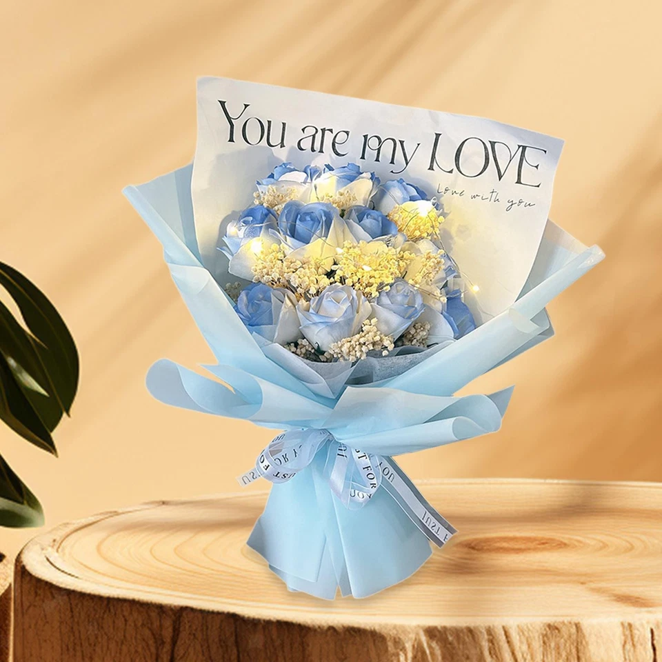 Искусственное мыло цветок букет гвоздики и розы фотографический реквизит романтический - Изображение 1 из 1