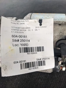 Starter Motor Fits 11-22 FORD F250SD PICKUP 1163620 - Picture 1 of 12