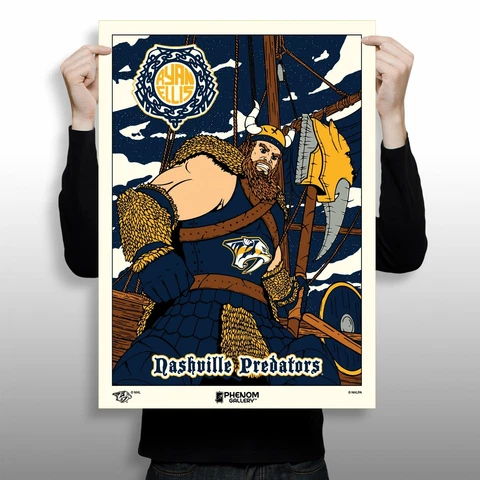Nashville Predators Ryan Ellis 18" x 24" Serigraph (Printer Proof) Cover