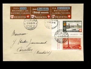 Suiza 1942 Pro Patria Usado Postalmente Primer Día SET Primer Gato 290+ - Imagen 1 de 1