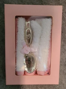 RUSS Bertie & Co PRECIOSO RECUERDO CUCHARA Y PAÑO SET DE REGALO Rosa Bebé Niña - Imagen 1 de 4