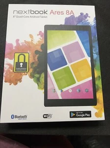 NEXTBOOK Ares 8A with WiFi 8" Touchscreen Tablet PC Android 6 BLACK (J2) New - Picture 1 of 4