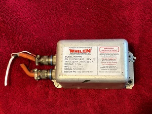 WHELEN MODEL 9011400 STROBE POWER SUPPLY 14/28V P/N 01-0790114-00 AND CONNECTORS - Picture 1 of 6