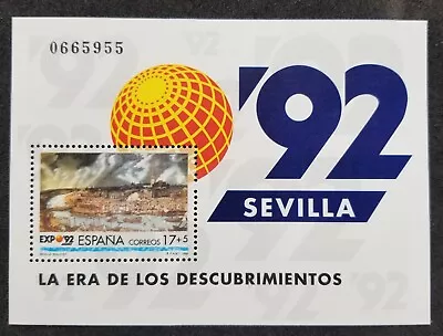 *FREE SHIP Spain The Age Of Discoveries 1992 (ms) MNH *Sevilla '92 - Image 1 of 4