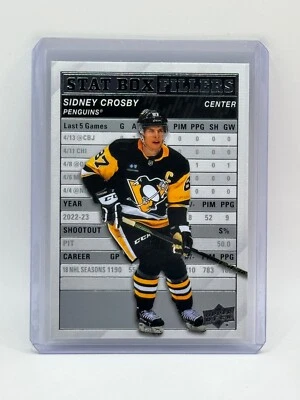 2023-24 Upper Deck Series 1 Hockey "Stat Box Fillers" Inserts (Pick your cards) - Image 1 of 4