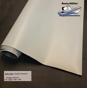 Hypalon Neopren Schlauchboot Bootshaut Flicken ca. 20x25 cm 1200 g/m² Hellgrau - Bild 1 von 4