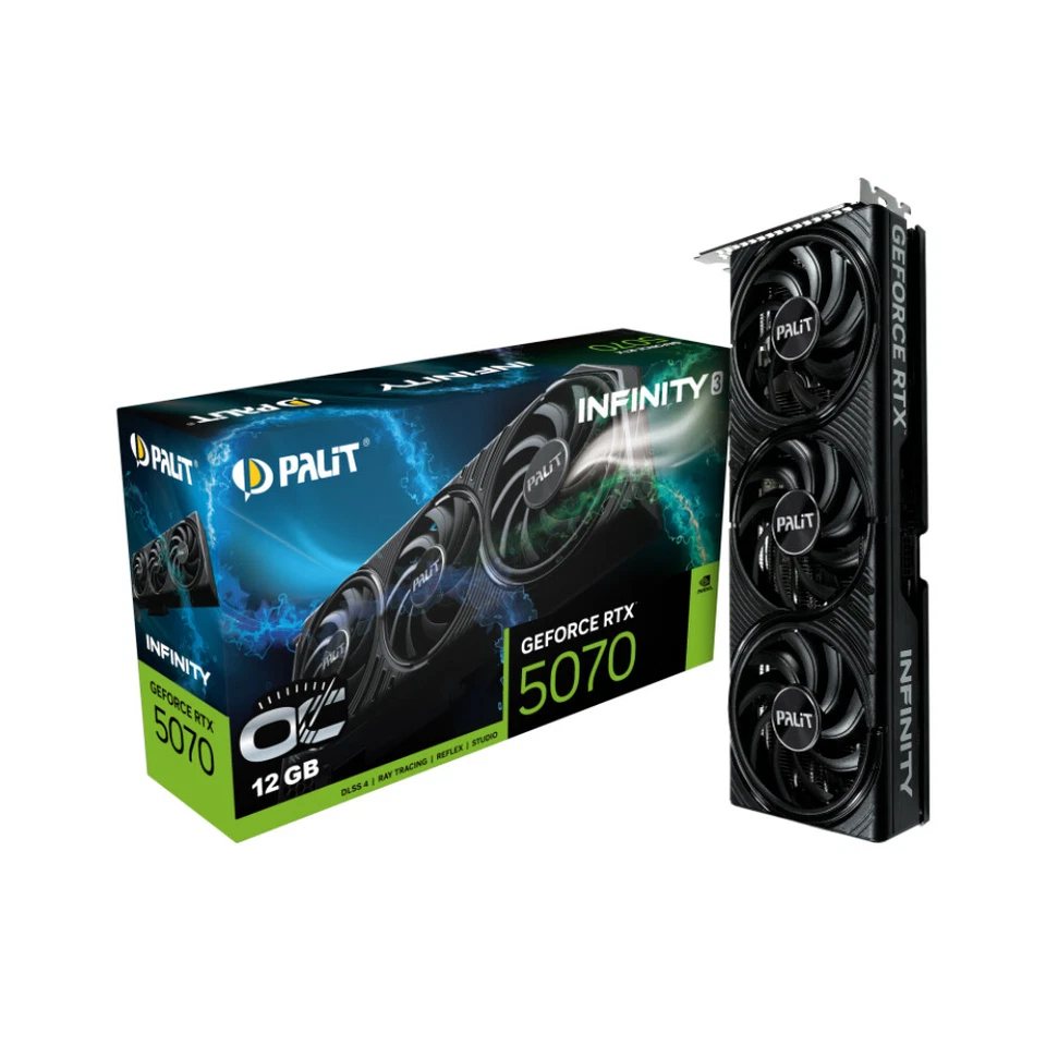Palit GeForce RTX 5070 Infinity 3 OC NVIDIA 12 GB GDDR7 - NE75070S19K9-GB2050S