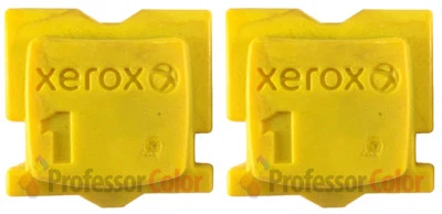 YELLOW GENUINE XEROX ColorQube 8570 / 8580 INK "2-PACK" 108R00928 - Image 1 of 3