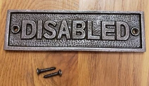 Placa de pub para puerta de hierro fundido montada en pared para discapacitados - letrero de casa jardín - Imagen 1 de 2