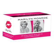 Marilyn Monroe 2 piece 18 Oz carton Glass Tumbler 70112 Retired