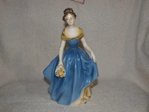 VINTAGE Royal Doulton Melanie Lady Figur Bone China Made In England HN2271 - Bild 1 von 5