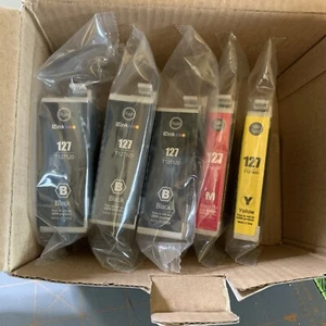 Cartuchos de tinta EZ Epson 127 negro, magenta y amarillo T127120 T127320 T127420 - Imagen 1 de 9