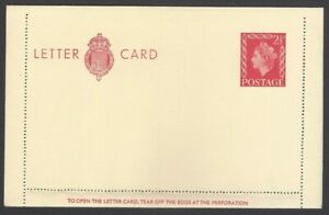 AOP GB QEII 1955 2 1/2d lettercard unused Huggins LCP19 £4