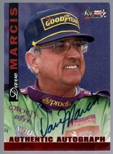 DAVE MARICS NASCAR DRIVER ON CARD BLUE INK AUTO RARE SP 1996 AUTOGRAPH RACING - Picture 1 of 1