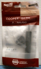 National Hardware 3" Matte Black Door Stop   (N830-529)  FS
