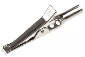 5 x Hirschmann 9301220 Prüf & Messung Krokodilklemme Edelstahl Kontakt - Bild 1 von 1