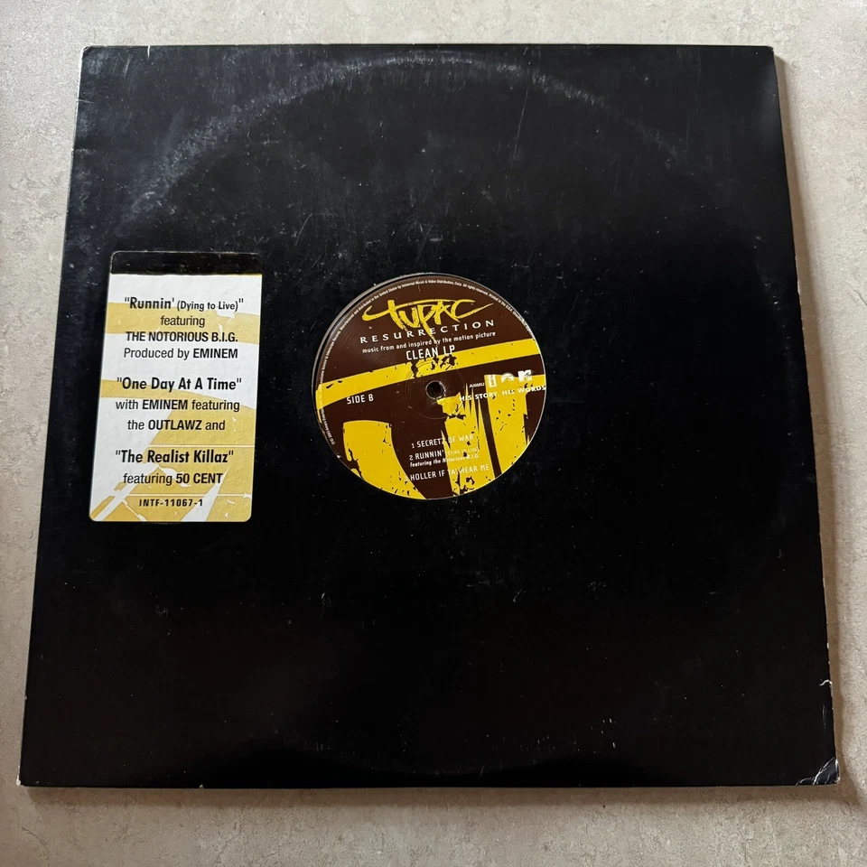 Tupac Resurrection Vinyl Album Clean Version Promo 2LP Eminem BIG 50 Cent Foto 1 de 4