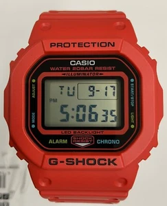 CASIO G-SHOCK DW-5600EP-4JF ENERGY PACK Digital Quartz Watch Red - Picture 1 of 9