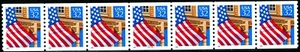 Flag Over Porch W/A Red 1995 Low Gloss Gum Coil MNH PNC7 PL 33333 Scott's 2913i - Picture 1 of 2